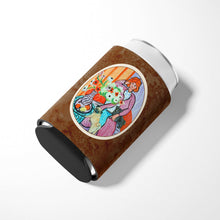 Load image into Gallery viewer, Lady with her Pug Can or Bottle Hugger 7266CC