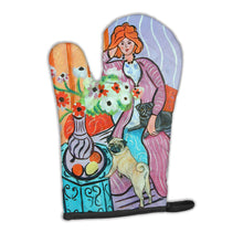 Load image into Gallery viewer, Lady with her Pug Oven Mitt 7266OVMT