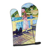 Load image into Gallery viewer, Lady with her Schipperke Oven Mitt 7267OVMT
