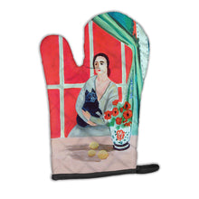 Load image into Gallery viewer, Lady with her Schipperke Oven Mitt 7269OVMT