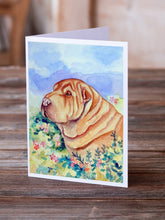 Load image into Gallery viewer, Shar Pei  Greeting Cards -  Blank Note Cards – 8-Pack of Artist-Designed Cards with Envelopes
