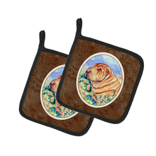 Load image into Gallery viewer, Shar Pei Pot Holders - Set of 2 Decorative Kitchen Helpers | Made in the USA 7271PTHD
