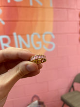 Load image into Gallery viewer, Pink gem titanium ring
