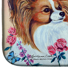 Load image into Gallery viewer, Papillon Dish Drying Mat – Absorbent, Artistic Kitchen Essentials 7272DDM