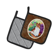 Load image into Gallery viewer, Papillon Pot Holders - Set of 2 Decorative Kitchen Helpers | Made in the USA 7274PTHD