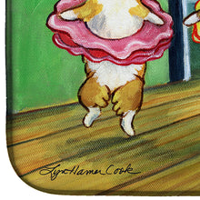 Load image into Gallery viewer, Little Ballerina Corgi Dish Drying Mat – Absorbent, Artistic Kitchen Essentials 7276DDM