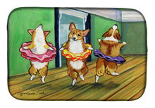 Load image into Gallery viewer, Little Ballerina Corgi Dish Drying Mat – Absorbent, Artistic Kitchen Essentials 7276DDM