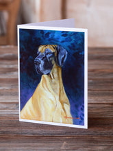 Load image into Gallery viewer, Great Dane Greeting Cards -  Blank Note Cards – 8-Pack of Artist-Designed Cards with Envelopes
