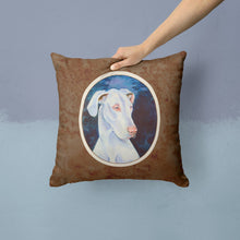 Load image into Gallery viewer, White Great Dane Throw Pillow - 14x14 Decorative Pillow – Art for Your Home &amp; Patio 7279PW1414