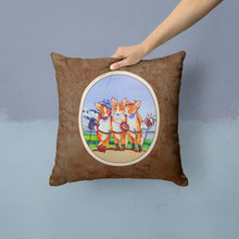 Load image into Gallery viewer, Cowboy Corgi Throw Pillow - 14x14 Decorative Pillow – Art for Your Home &amp; Patio 7283PW1414