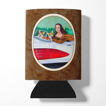 Load image into Gallery viewer, Mona Lisa with  Corgi Can or Bottle Hugger 7284CC