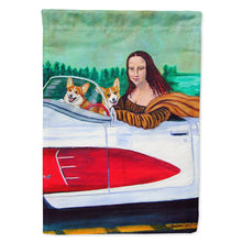 Load image into Gallery viewer, Mona Lisa with  Corgi Flag Canvas House Size