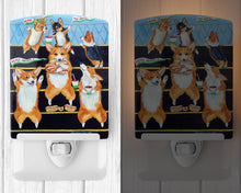 Load image into Gallery viewer, Go Team Corgi Pembroke Ceramic Night Light 7286CNL