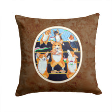 Load image into Gallery viewer, Go Team Corgi Pembroke Throw Pillow - 14x14 Decorative Pillow – Art for Your Home &amp; Patio 7286PW1414