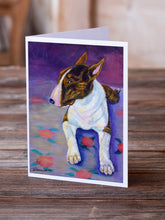Load image into Gallery viewer, Bull Terrier  Greeting Cards -  Blank Note Cards – 8-Pack of Artist-Designed Cards with Envelopes
