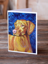 Load image into Gallery viewer, Vizsla Greeting Cards -  Blank Note Cards – 8-Pack of Artist-Designed Cards with Envelopes