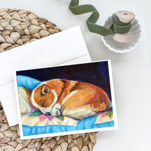 Load image into Gallery viewer, Corgi Greeting Cards -  Blank Note Cards – 8-Pack of Artist-Designed Cards with Envelopes