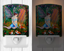 Load image into Gallery viewer, Fairy in the woods with her Corgis Ceramic Night Light 7295CNL