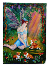Load image into Gallery viewer, Fairy in the woods with her Corgis Garden Flag – Decorative Outdoor Yard Flag 7295GF