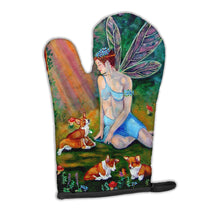 Load image into Gallery viewer, Fairy in the woods with her Corgis Oven Mitt 7295OVMT