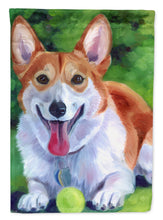 Load image into Gallery viewer, Corgi with green ball Flag Canvas House Size 7296CHF
