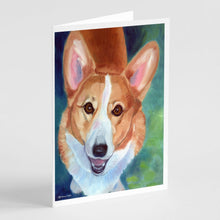 Load image into Gallery viewer, Corgi Norton Greeting Cards -  Blank Note Cards – 8-Pack of Artist-Designed Cards with Envelopes