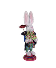 Load image into Gallery viewer, 18&quot;HOLLYWOOD WHITE RABBIT NUTCRACKER