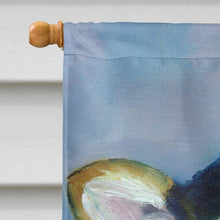 Load image into Gallery viewer, Corgi Puppy with pink blanket Flag Canvas House Size 7301CHF