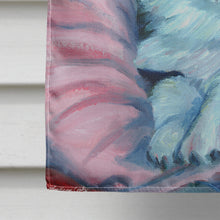 Load image into Gallery viewer, Corgi Puppy with pink blanket Flag Canvas House Size 7301CHF