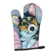 Load image into Gallery viewer, Corgi Puppy with pink blanket Oven Mitt 7301OVMT