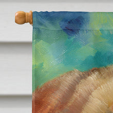 Load image into Gallery viewer, Corgi Mini Daises Flag Canvas House Size 7302CHF