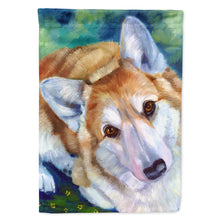 Load image into Gallery viewer, Corgi Mini Daises Flag Canvas House Size 7302CHF