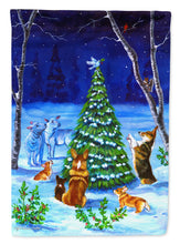 Load image into Gallery viewer, Corgi Christmas Peace Flag Canvas House Size 7304CHF