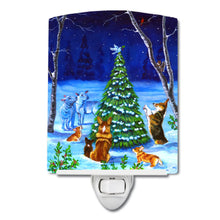 Load image into Gallery viewer, Corgi Christmas Peace Ceramic Night Light 7304CNL