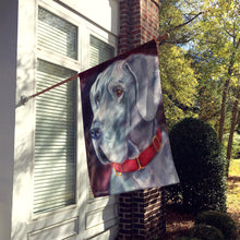 Load image into Gallery viewer, Great Dane Natural Ears Red Collar Flag Canvas House Size 7309CHF