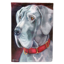 Load image into Gallery viewer, Great Dane Natural Ears Red Collar Flag Canvas House Size 7309CHF
