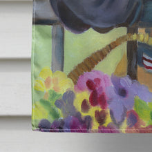 Load image into Gallery viewer, Great Dane Natural Ears Fawn in Flowers Flag Canvas House Size 7311CHF
