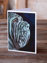 Load image into Gallery viewer, Neapolitan Mastiff Greeting Cards -  Blank Note Cards – 8-Pack of Artist-Designed Cards with Envelopes