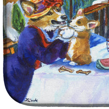 Load image into Gallery viewer, Corgi Boating Party Dish Drying Mat – Absorbent, Artistic Kitchen Essentials 7321DDM