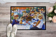 Load image into Gallery viewer, Corgi Boating Party Doormat - 24x36 Decorative Floor Mat – Indoor/Outdoor Rug