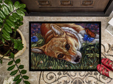 Load image into Gallery viewer, Corgi Pastel Butterfly Doormat - 24x36 Decorative Floor Mat – Indoor/Outdoor Rug