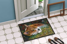 Load image into Gallery viewer, Corgi Pastel Hummingbird Doormat - 24x36 Decorative Floor Mat – Indoor/Outdoor Rug
