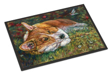 Load image into Gallery viewer, Corgi Pastel Hummingbird Doormat - 24x36 Decorative Floor Mat – Indoor/Outdoor Rug