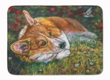 Load image into Gallery viewer, Corgi Pastel Hummingbird Machine Washable Memory Foam Mat 7326RUG