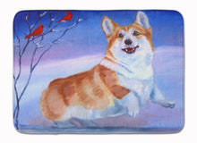 Load image into Gallery viewer, Corgi Snow Cardinal Machine Washable Memory Foam Mat 7328RUG