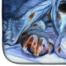 Load image into Gallery viewer, English Setter Pup Dish Drying Mat – Absorbent, Artistic Kitchen Essentials 7330DDM
