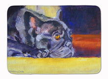 Load image into Gallery viewer, Black French Bulldog Sunny Machine Washable Memory Foam Mat 7331RUG