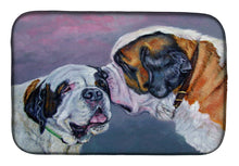 Load image into Gallery viewer, Saint Bernard Whisperear Dish Drying Mat – Absorbent, Artistic Kitchen Essentials 7332DDM