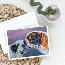 Load image into Gallery viewer, Saint Bernard Whisperear Greeting Cards -  Blank Note Cards – 8-Pack of Artist-Designed Cards with Envelopes