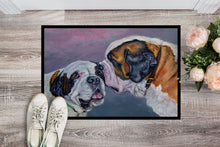 Load image into Gallery viewer, Saint Bernard Whisperer Doormat - 24x36 Decorative Floor Mat – Indoor/Outdoor Rug